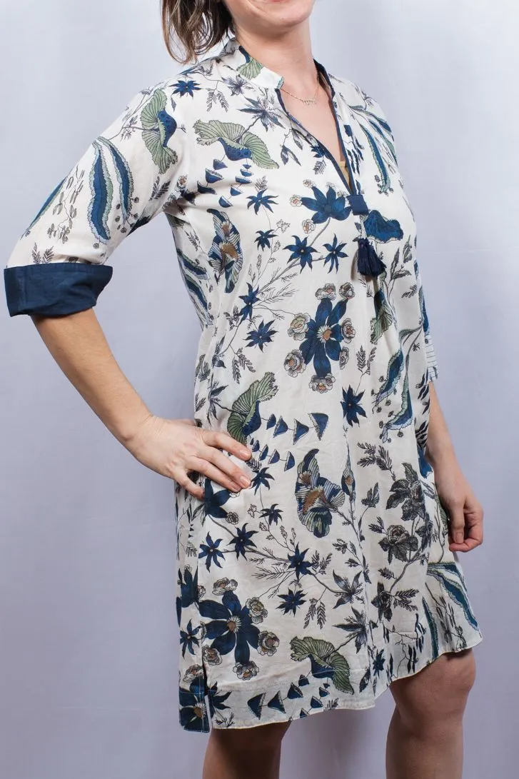 Dolma Floral Cotton Tunic Dress