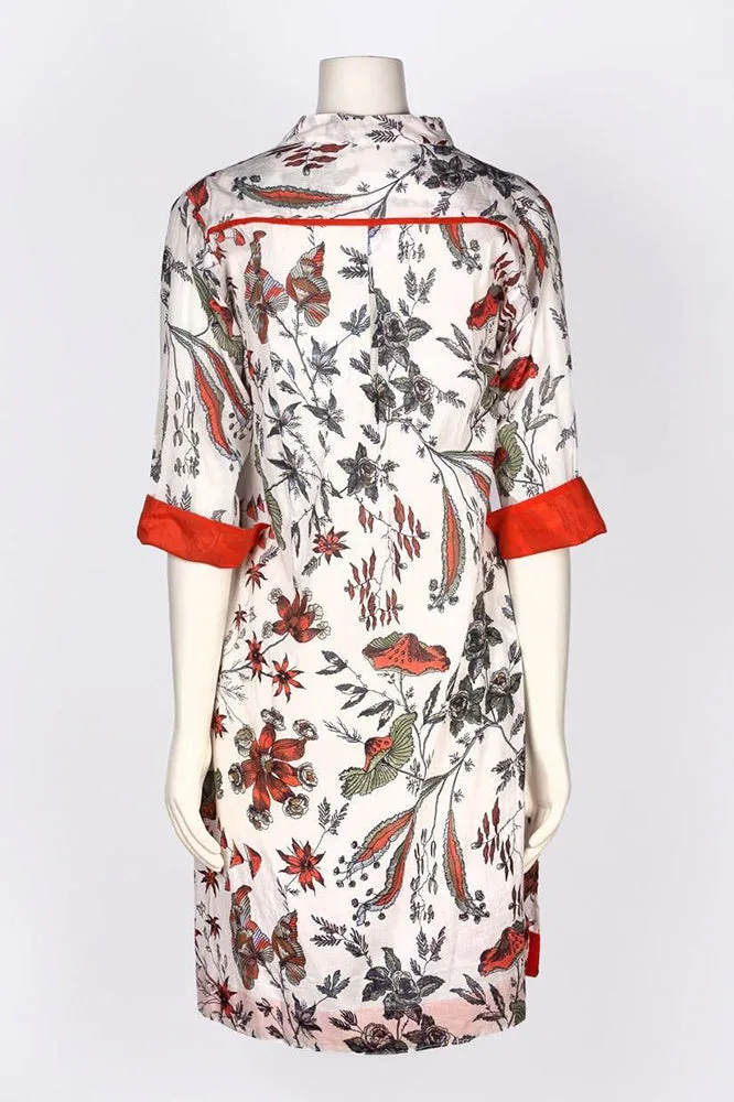 Dolma Floral Cotton Tunic Dress