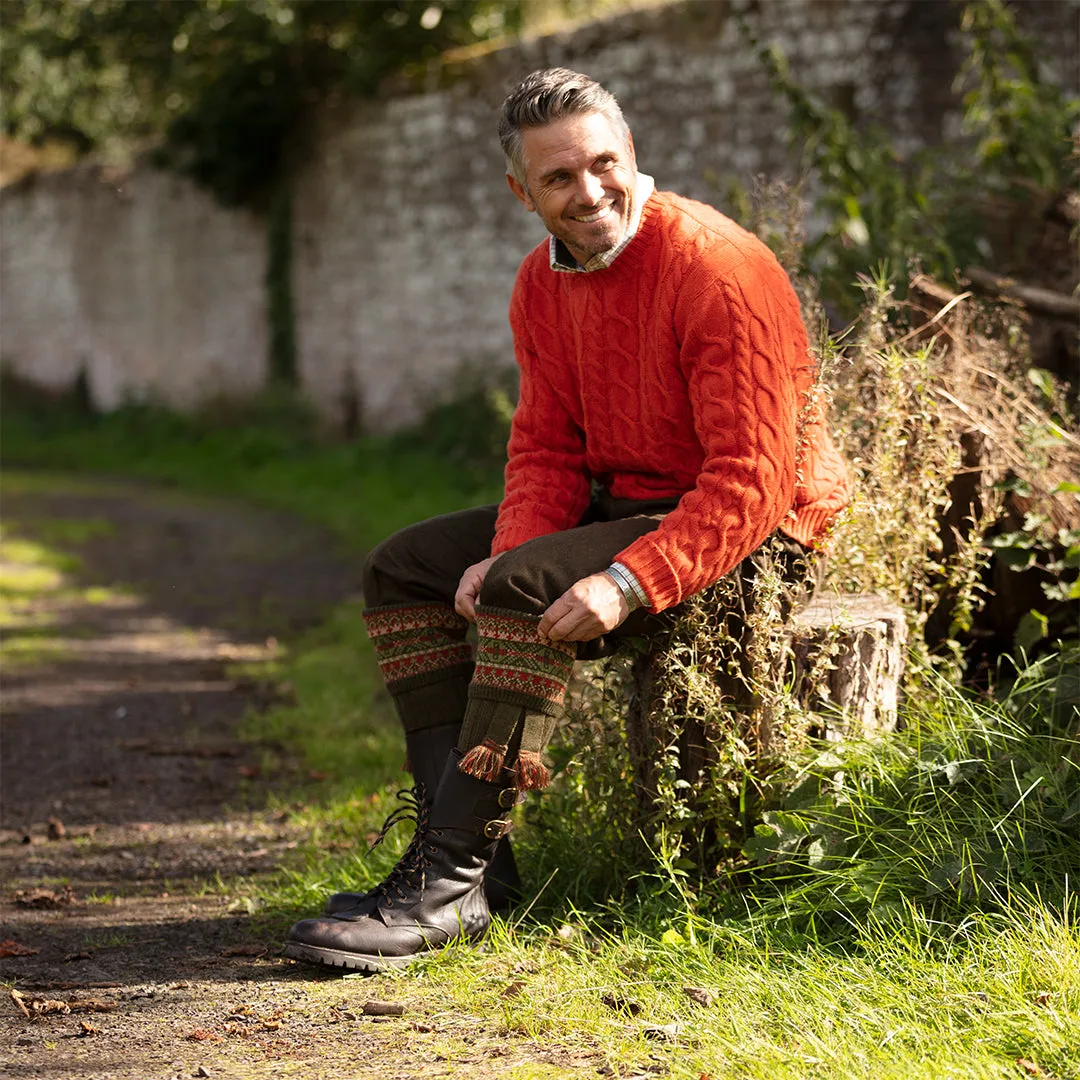 Fairisle Socks - Bracken by House of Cheviot