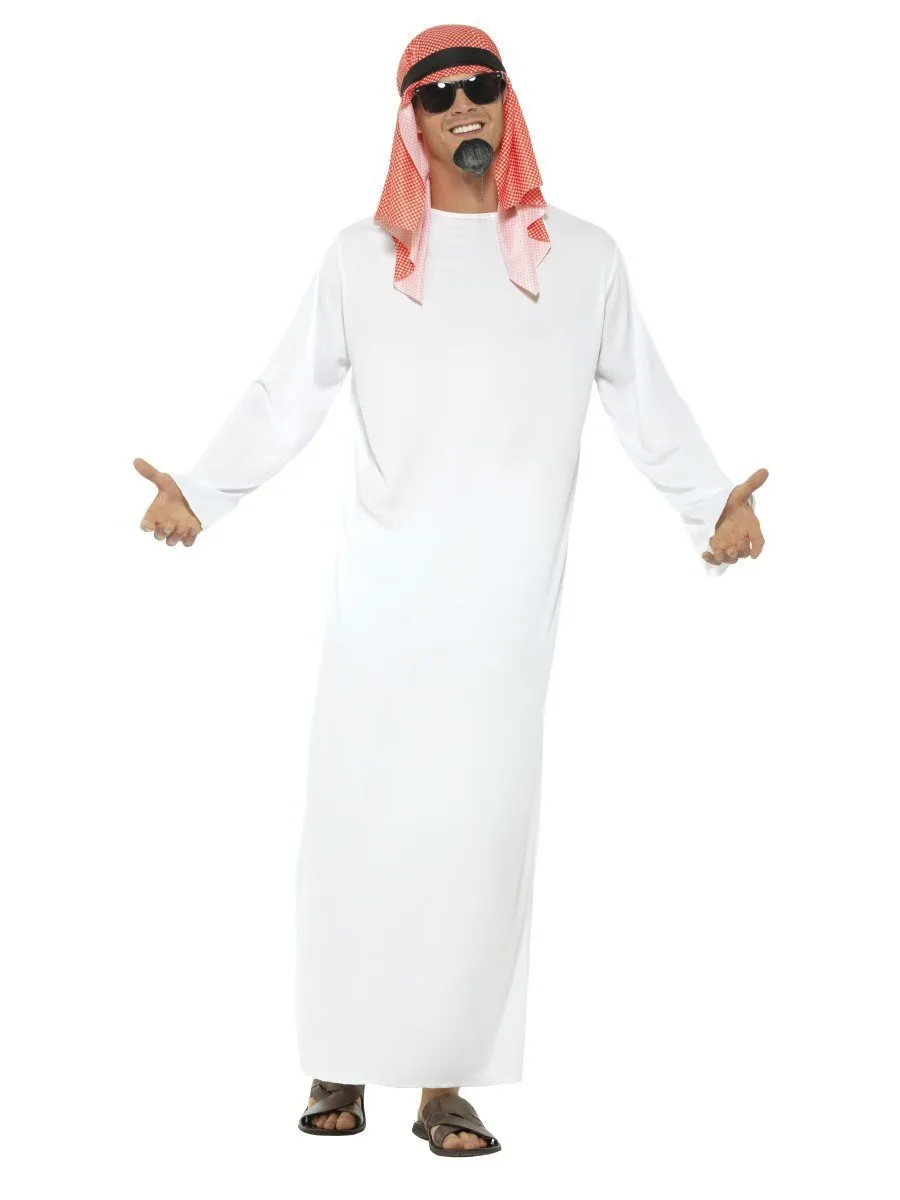 Fake Sheikh Costume, White