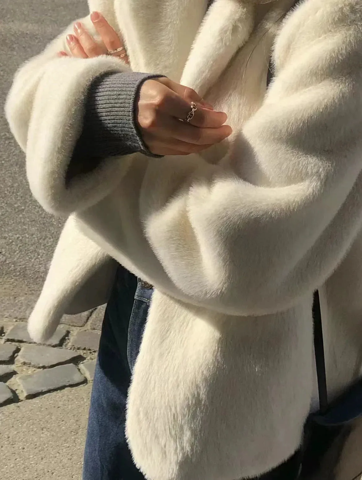 Fashionkova Ave Teddy Coat