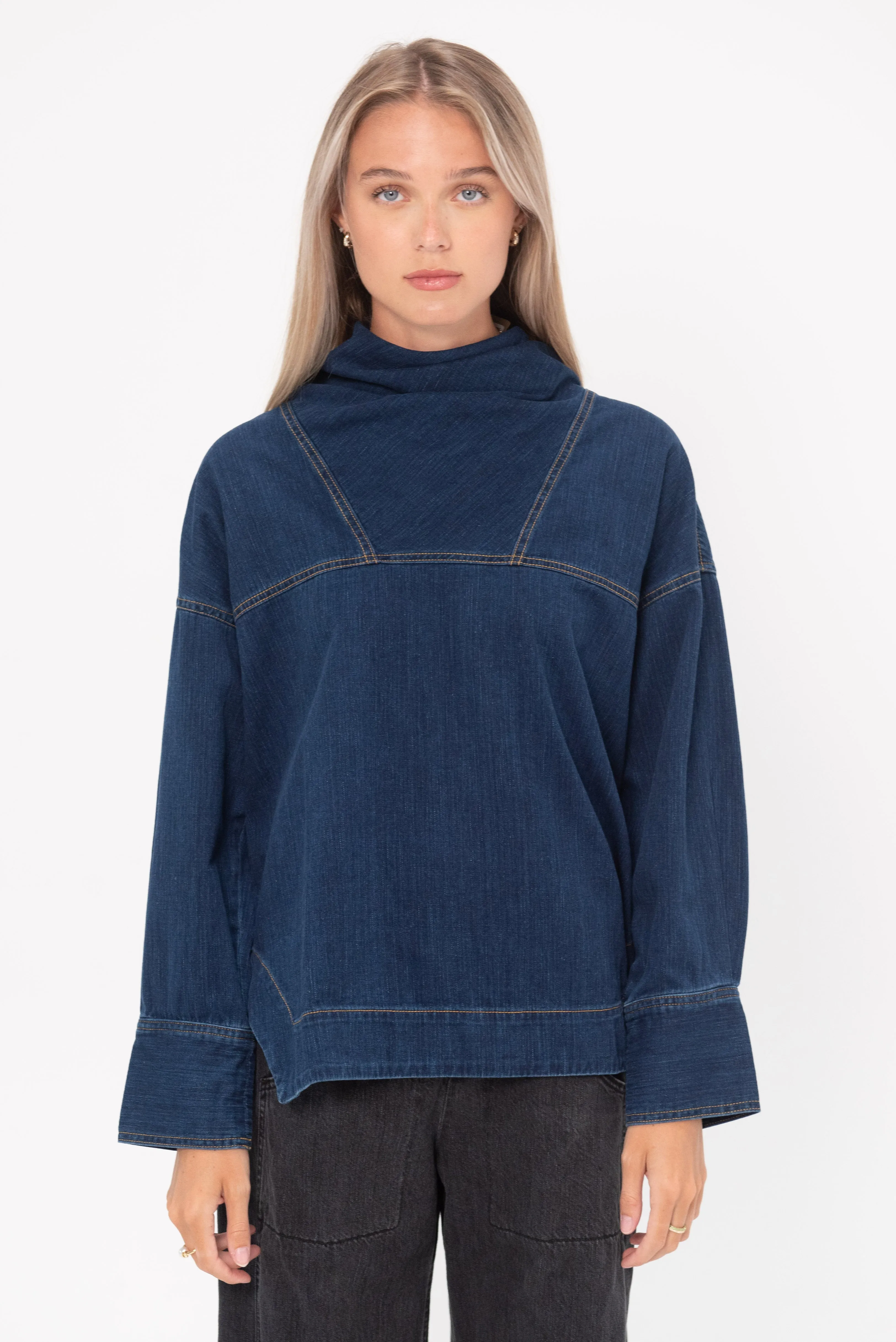 Fiamma Top, Dark Indigo