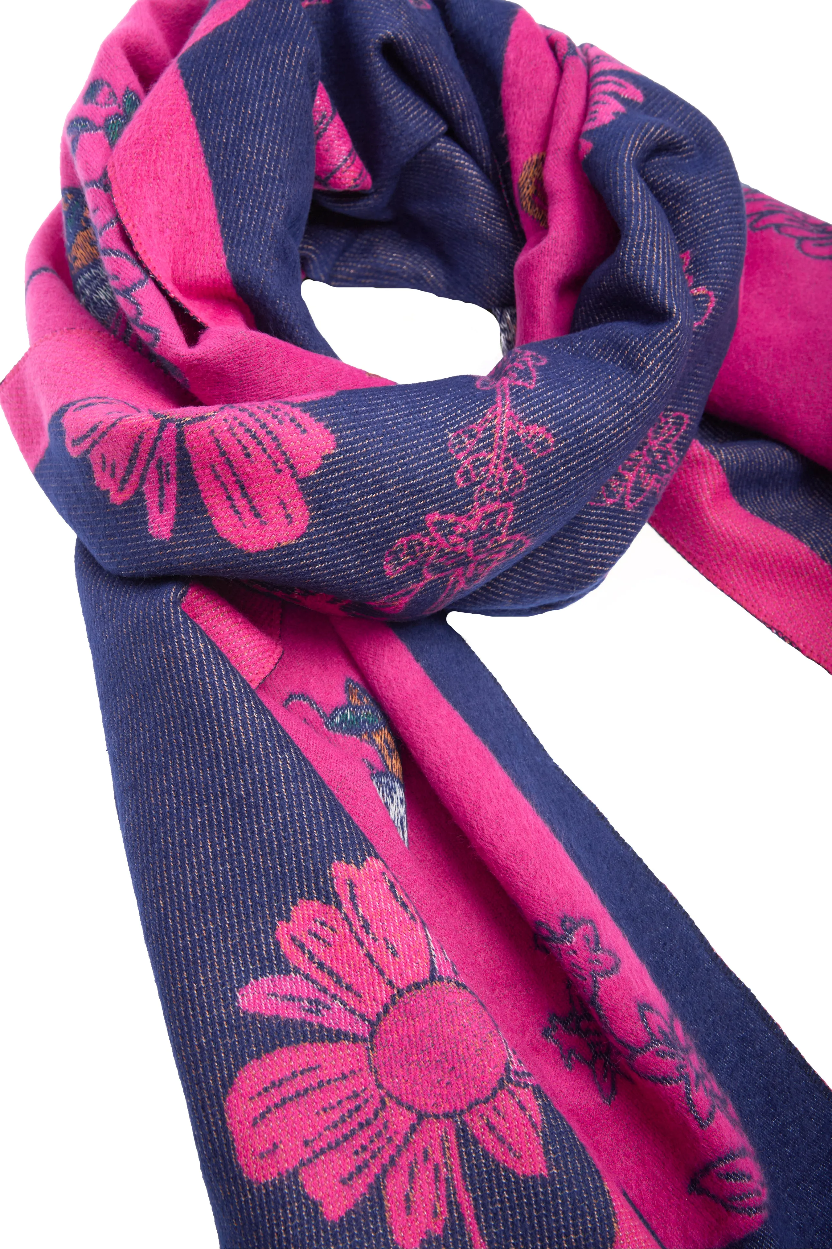 Floral Daisy Reversible Scarf