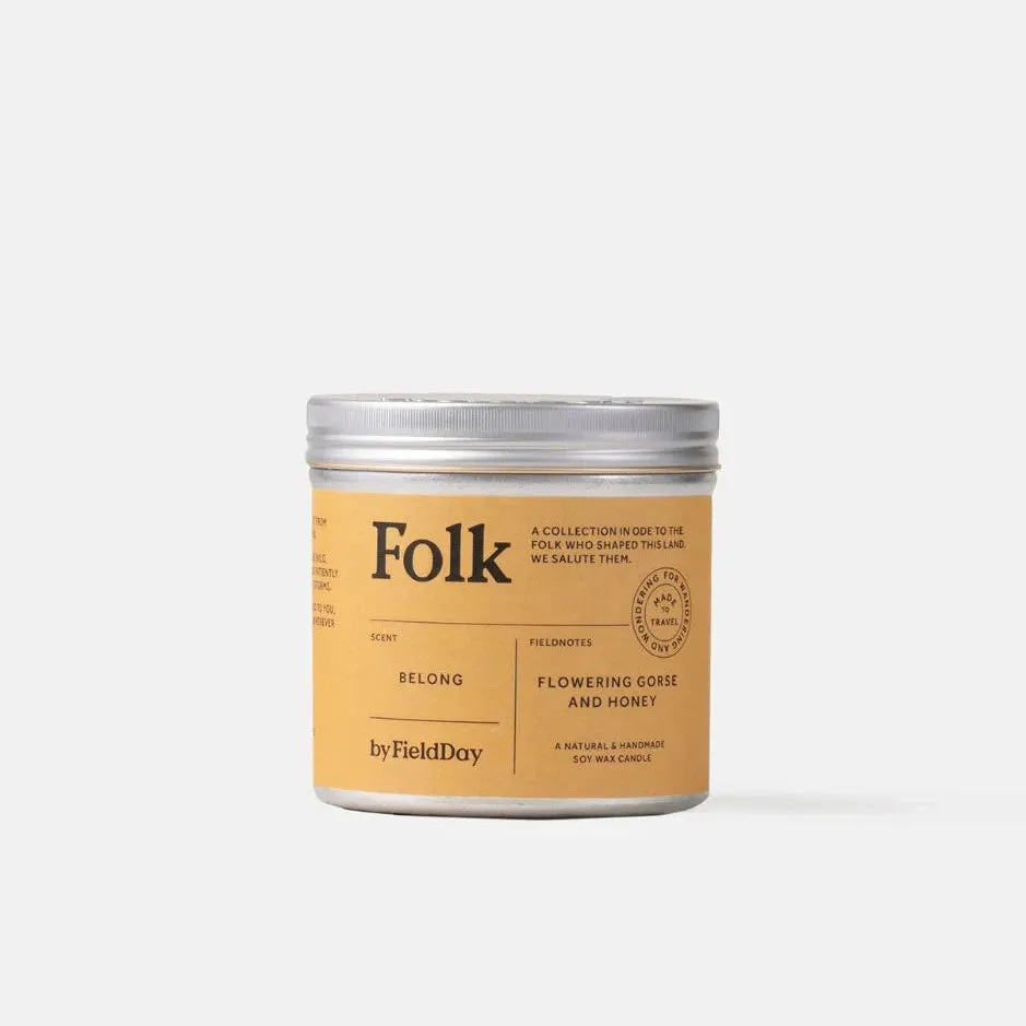 Folk Tin Candle - Belong