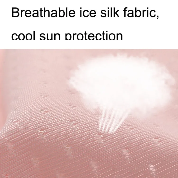 Free Code Summer Sunscreen Anti-ultraviolet Ice Silk Thin Gloves(Pink)