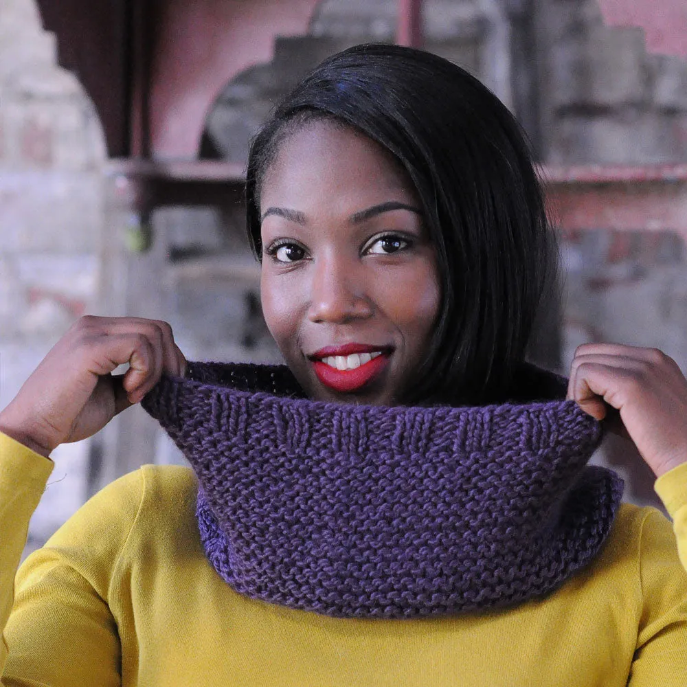 Garter Stitch Cowl Pattern