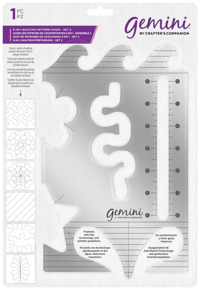 Gemini 6-in-1 Quilting Pattern Guide - Set 2