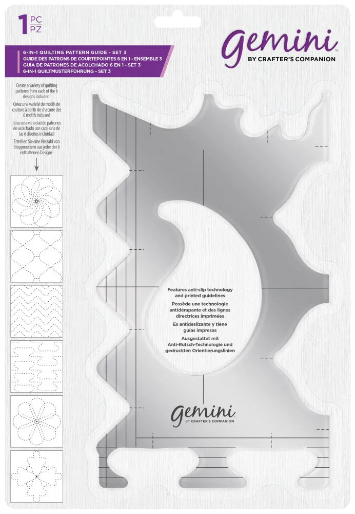 Gemini 6-in-1 Quilting Pattern Guide - Set 3