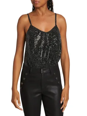 Graham Sequin Tank - Black