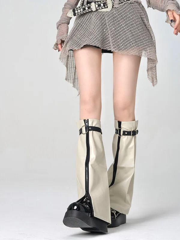 Harajuku zipper leg warmers