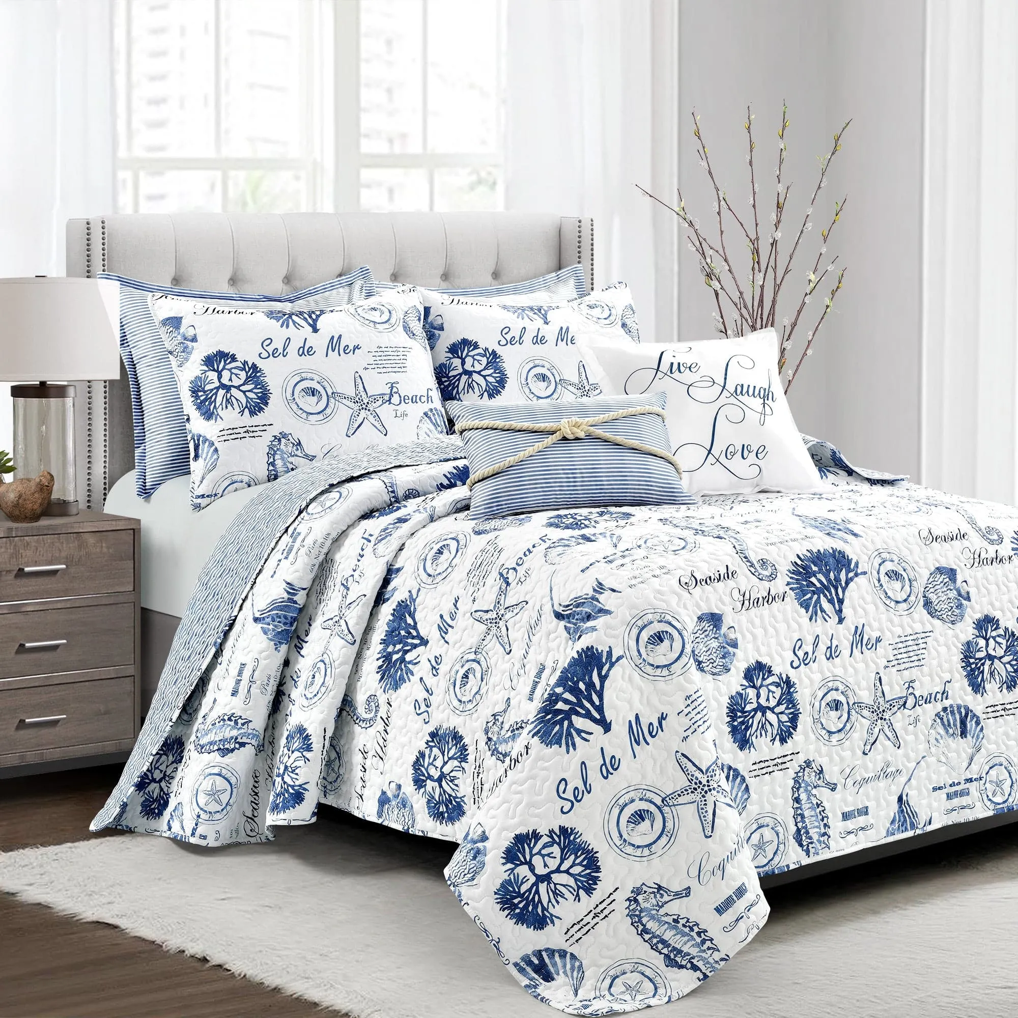 Harbor Life Reversible Quilt Set