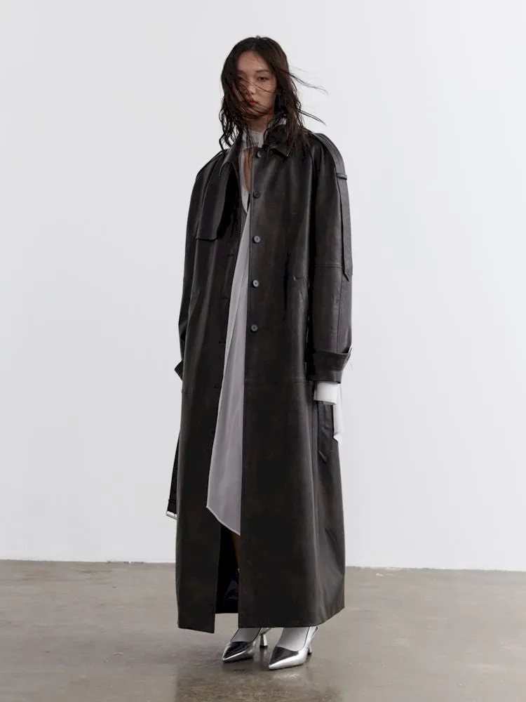 Heavyweight Extra Long Trench Coat【s0000007259】