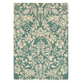 Heritage Floral 1 Rug Soft Teal Green