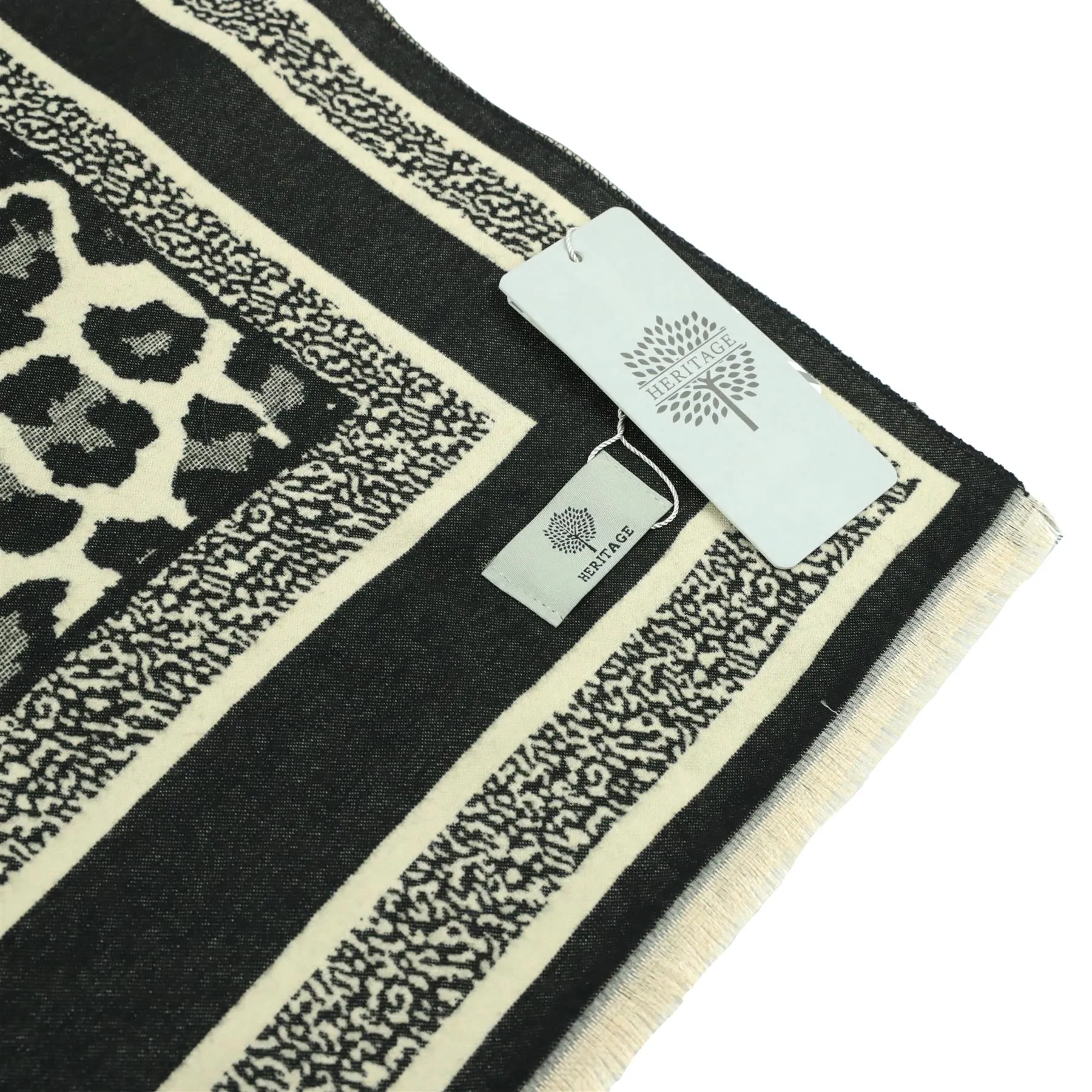 Heritage Warm Cashmere Pashmina Soft Feel Scarves - Leopard