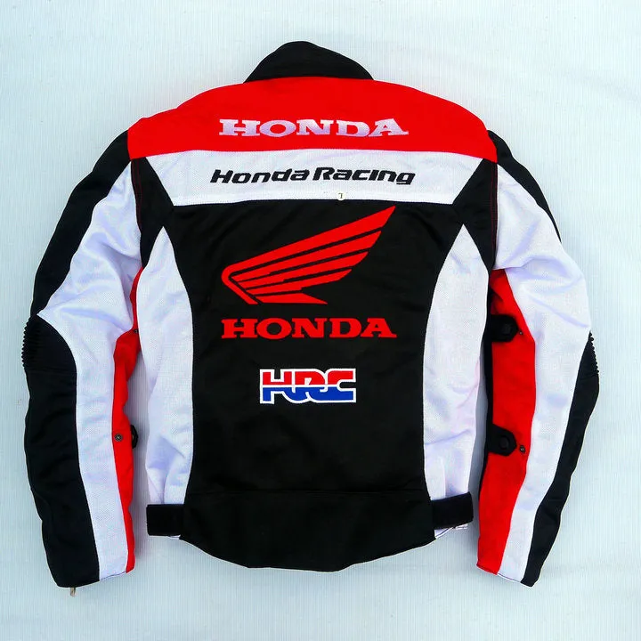 Honda Motorcycle Jacket- men's anti fall motorcycle rider racing suit, motorcycle rally suit, breathable and thin style