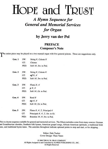 Hope and Trust - Funeral and Memorial Services by Jerry van der Pol