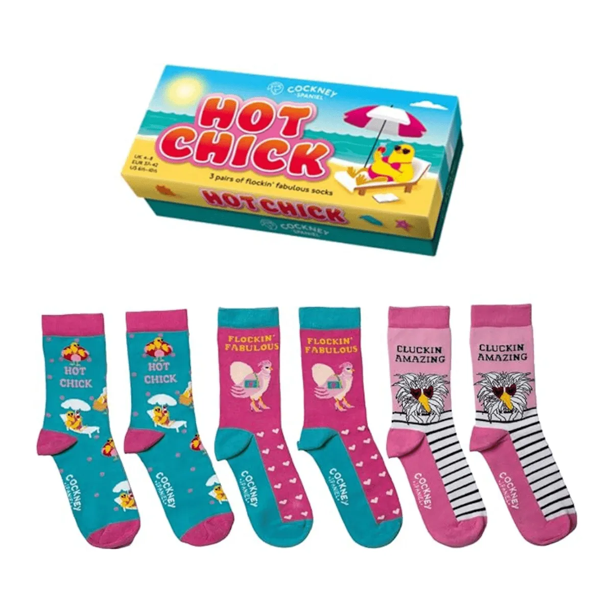 Hot Chick Flockin' Fabulous Gift Socks