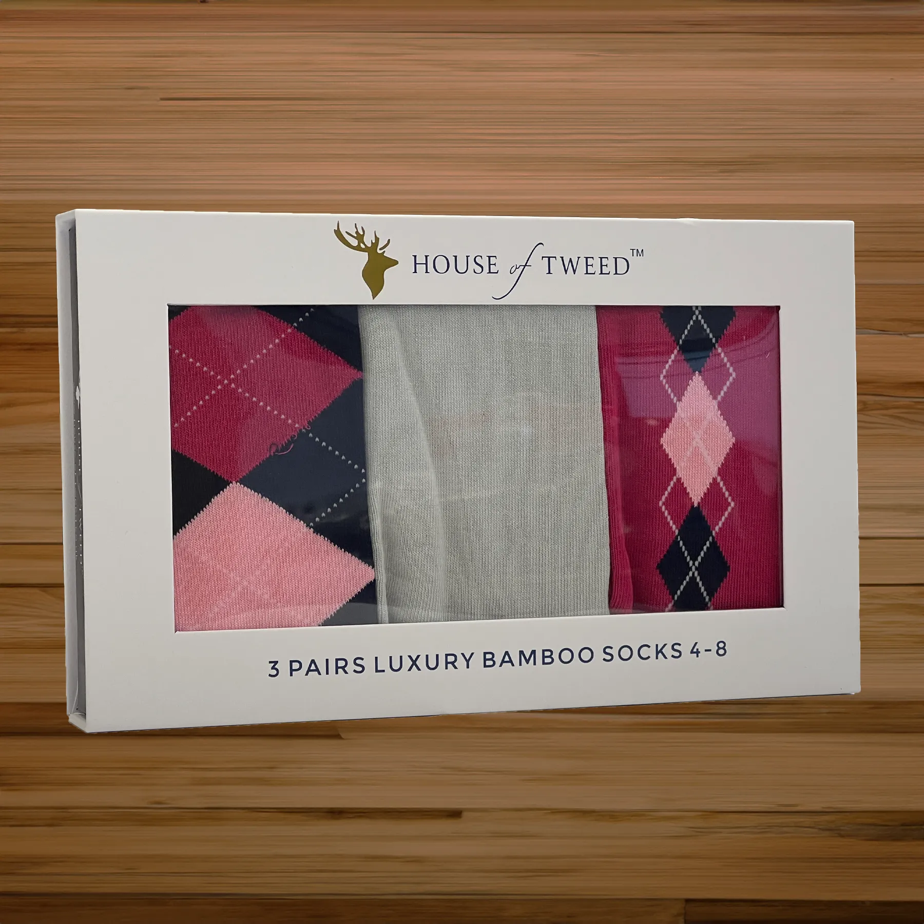 House of Tweed Luxury Womens Bamboo Socks | 3 Pairs