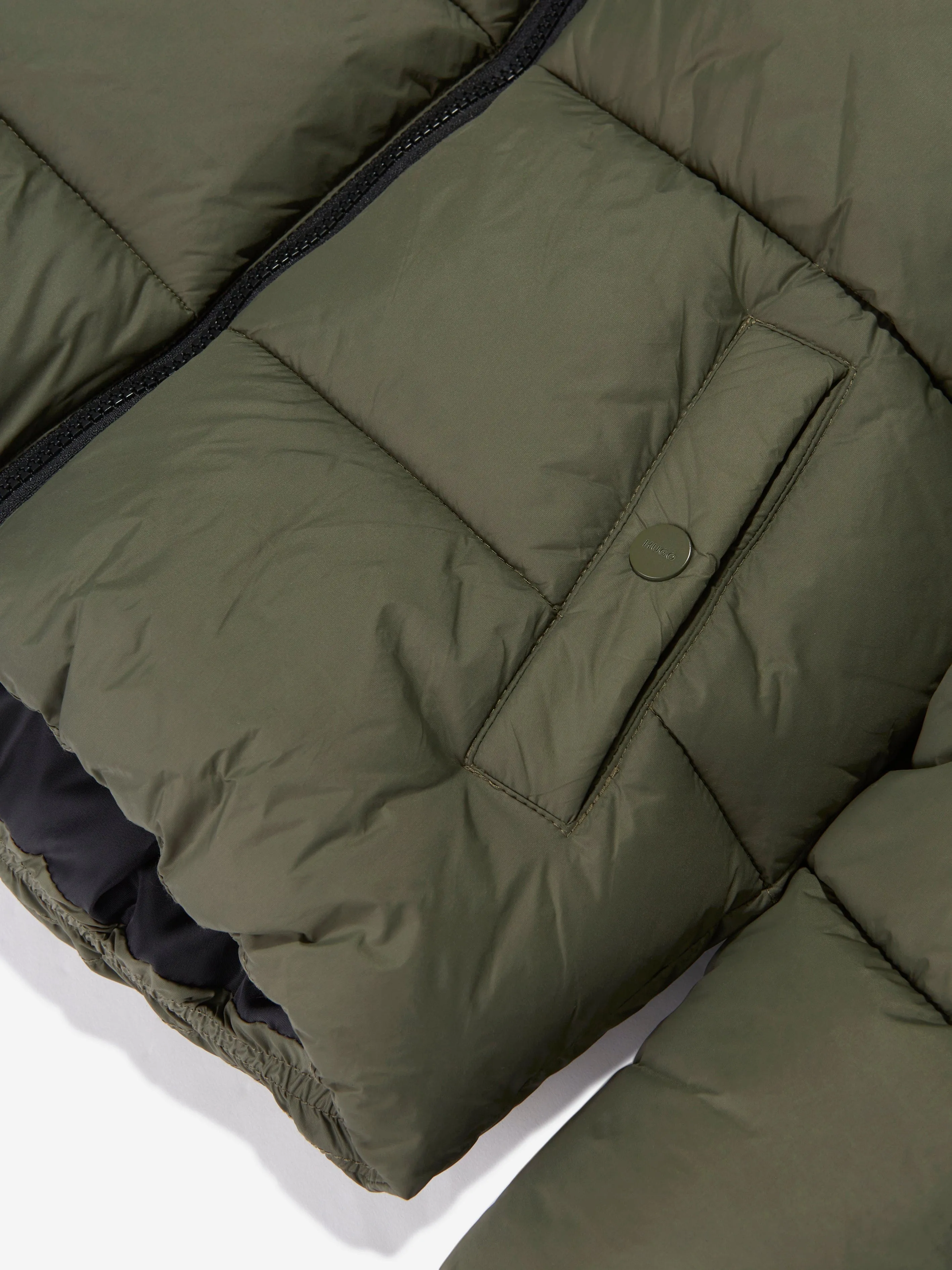 Hugo Boys Puffer Jacket in Green