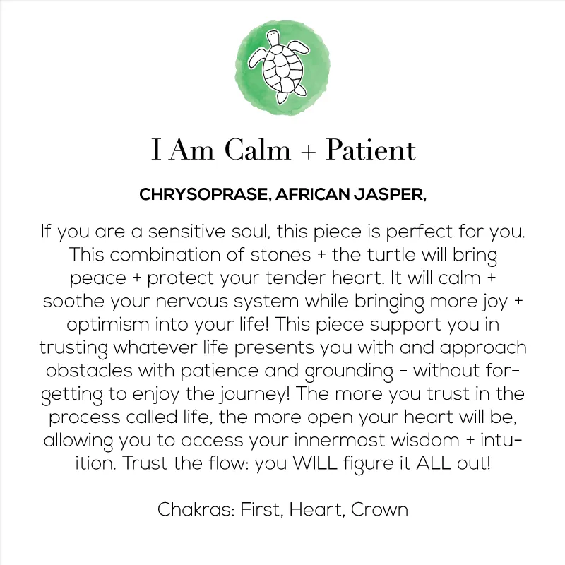 I Am Calm   Patient Mala Necklace