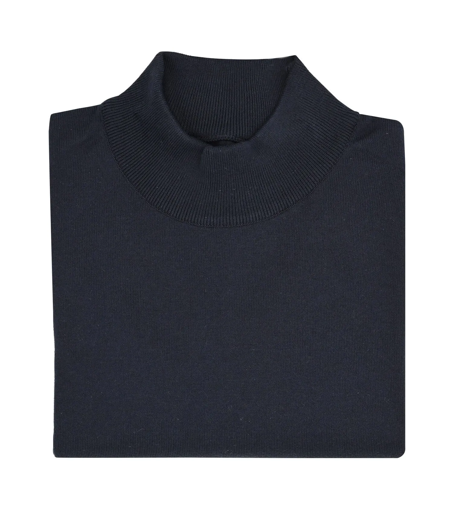 JOHN SMEDLEY Oakdale Pullover Mock Long Turtleneck