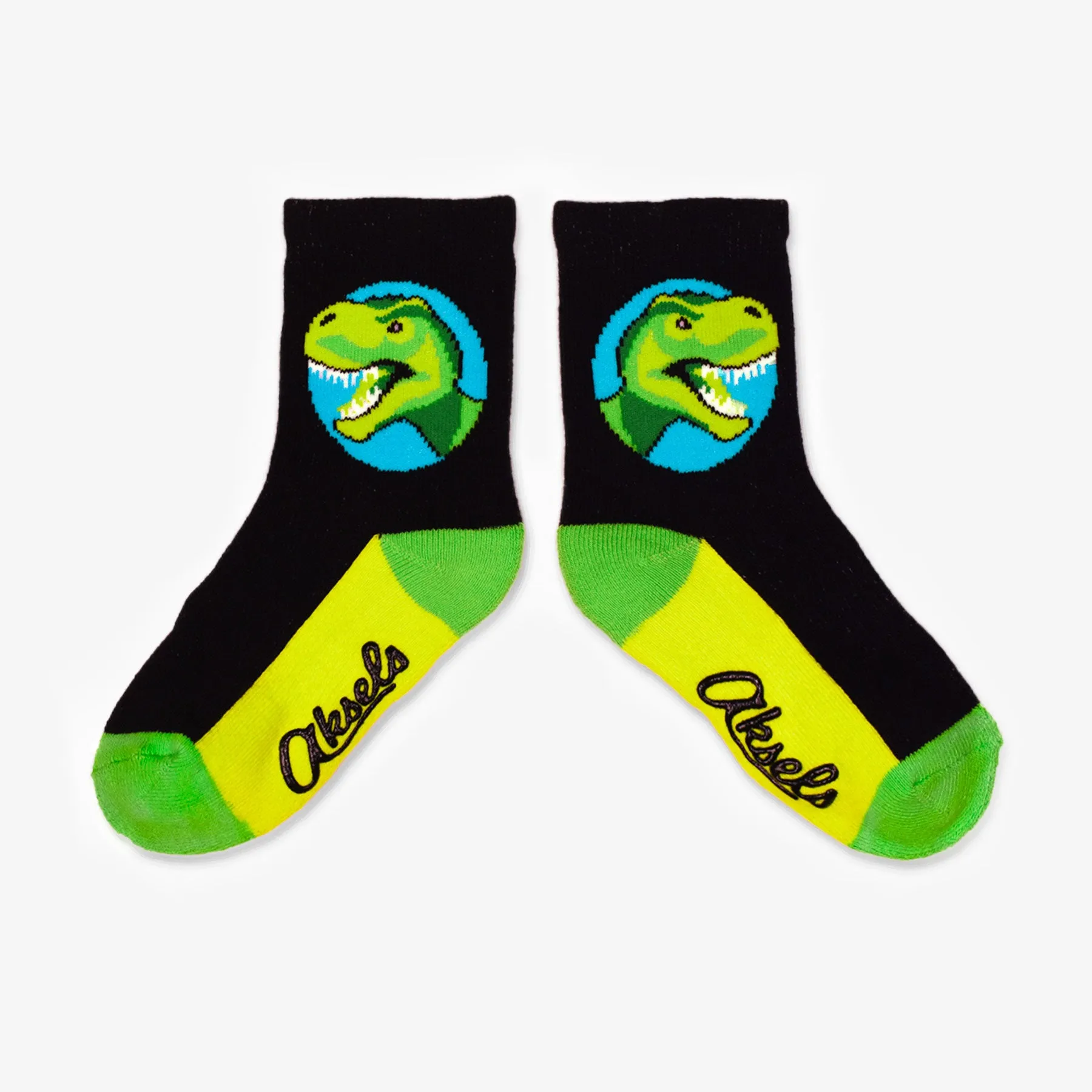 Kids Green Dinosaur Socks