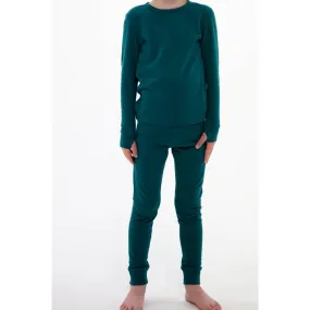 Kids Merino Base Layer Set: Blue Spruce