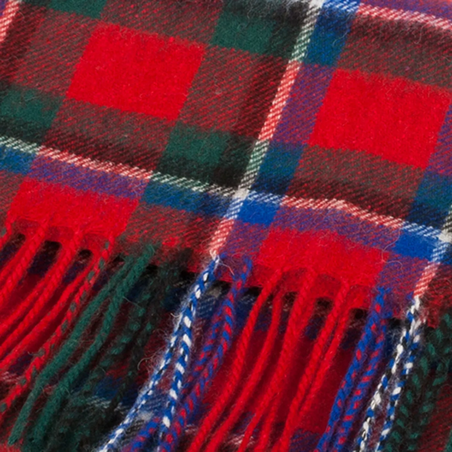 Lambswool Scottish Tartan Clan Scarf  Sinclair Red