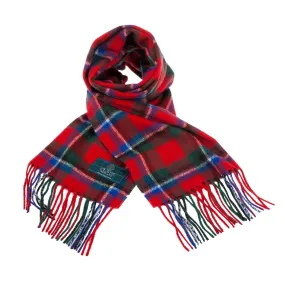 Lambswool Scottish Tartan Clan Scarf  Sinclair Red