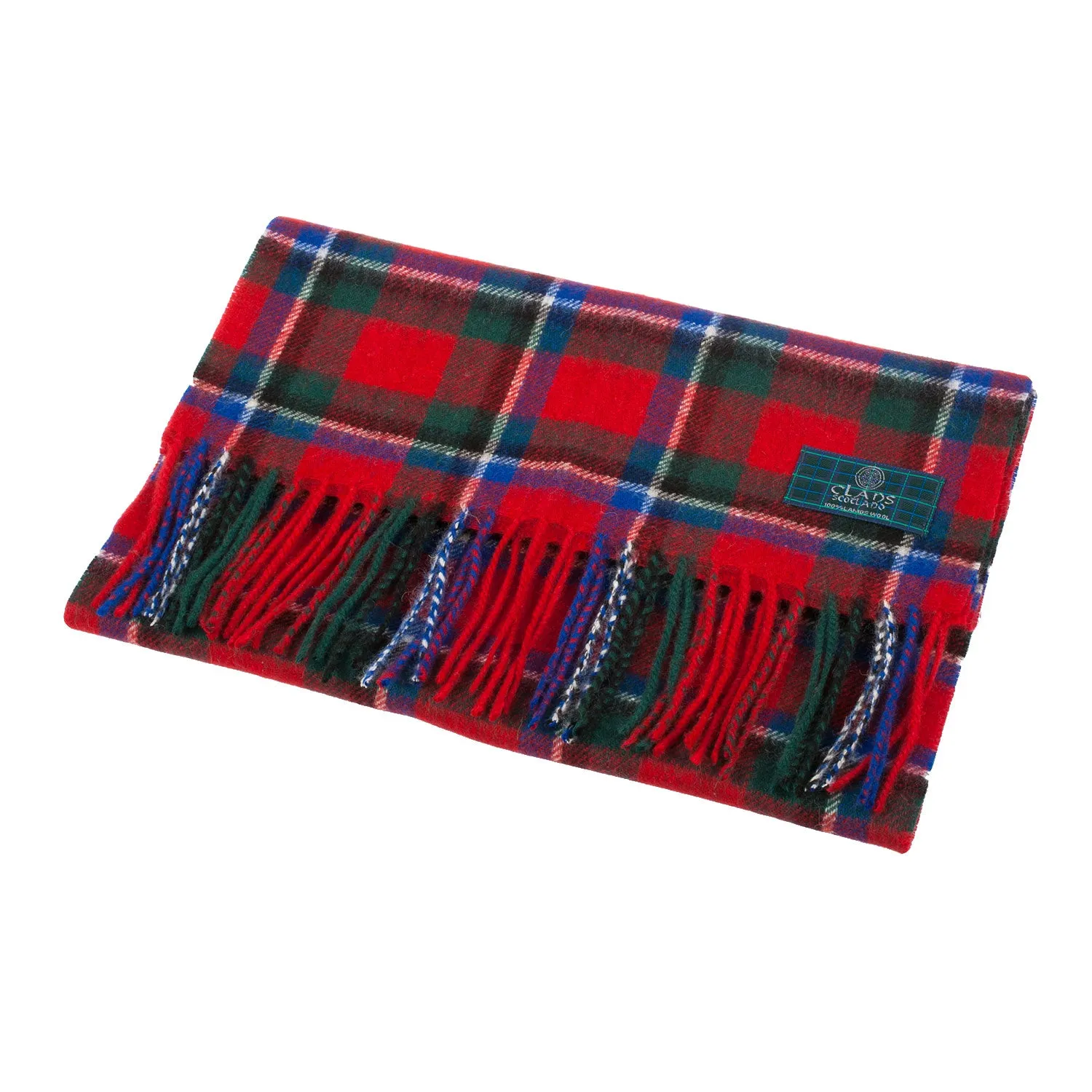 Lambswool Scottish Tartan Clan Scarf  Sinclair Red