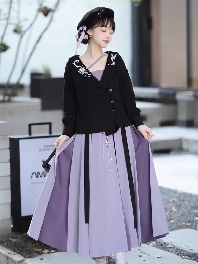 Liana Modern Hanfu Off Shoulder Set