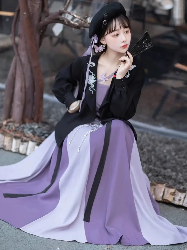 Liana Modern Hanfu Off Shoulder Set