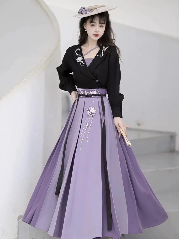 Liana Modern Hanfu Off Shoulder Set