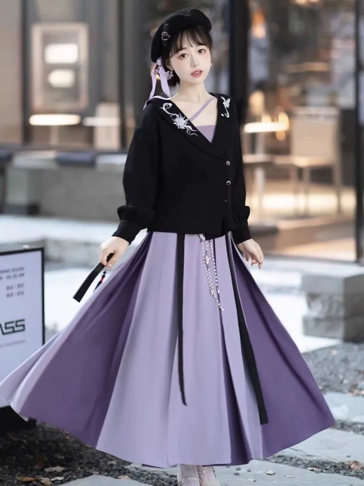 Liana Modern Hanfu Off Shoulder Set