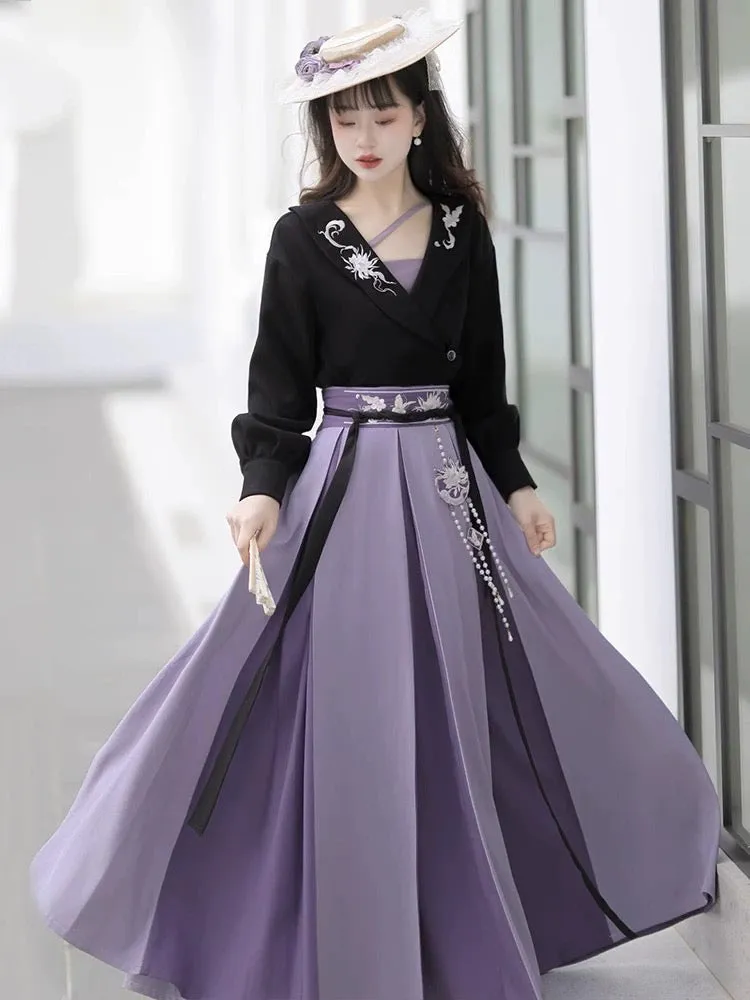 Liana Modern Hanfu Off Shoulder Set