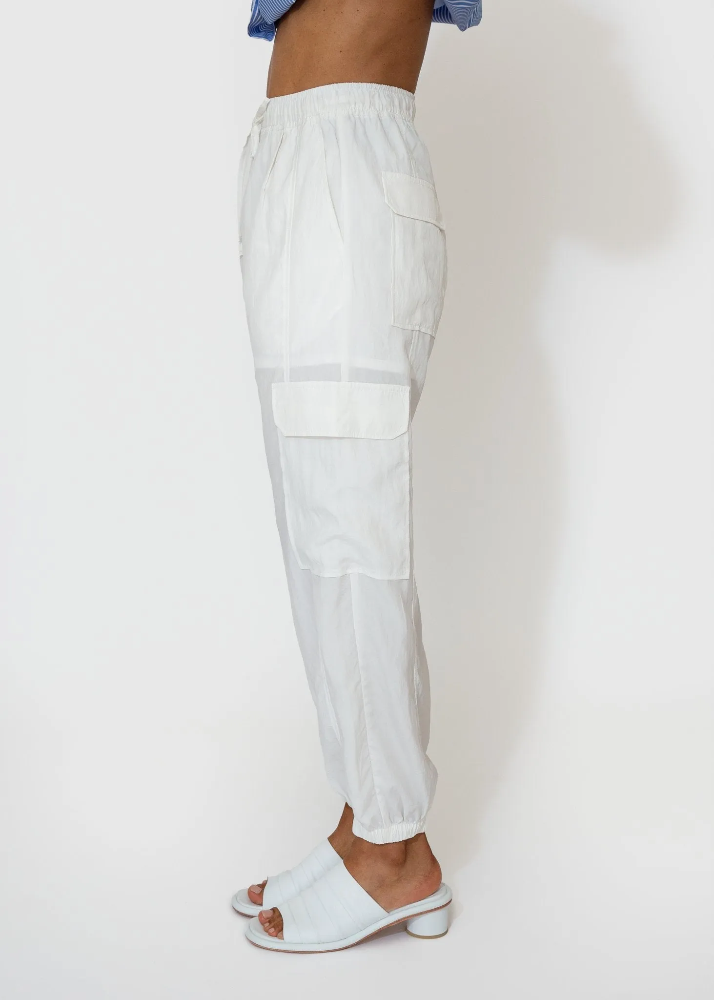 Lightweight Cargo Pants in White