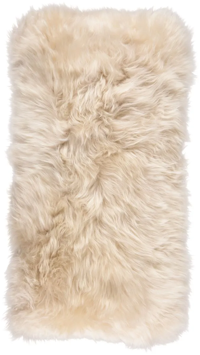 Long-Wool Sheepskin Cushion | 28x56 cm