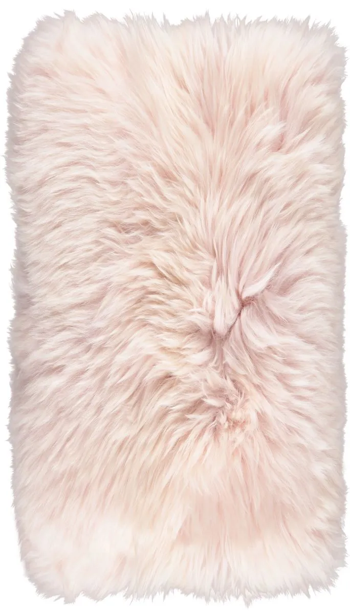 Long-Wool Sheepskin Cushion | 28x56 cm