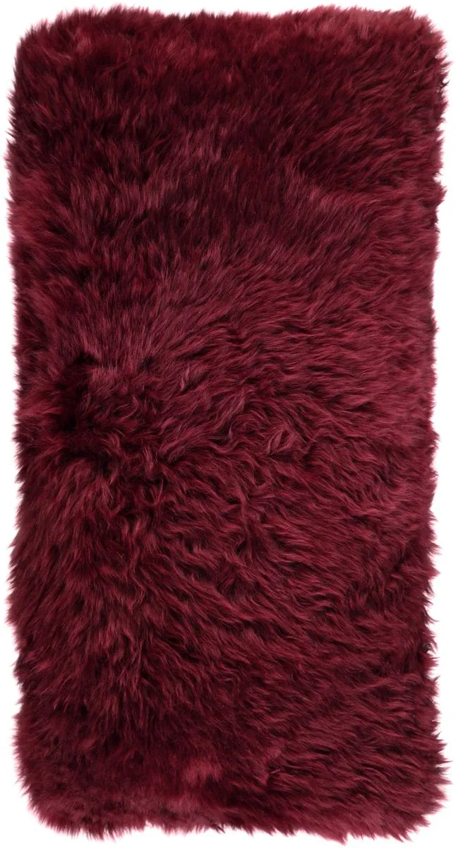 Long-Wool Sheepskin Cushion | 28x56 cm