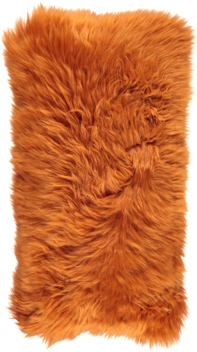 Long-Wool Sheepskin Cushion | 28x56 cm