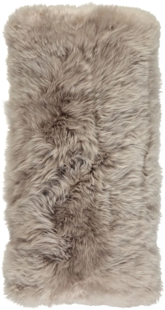 Long-Wool Sheepskin Cushion | 28x56 cm