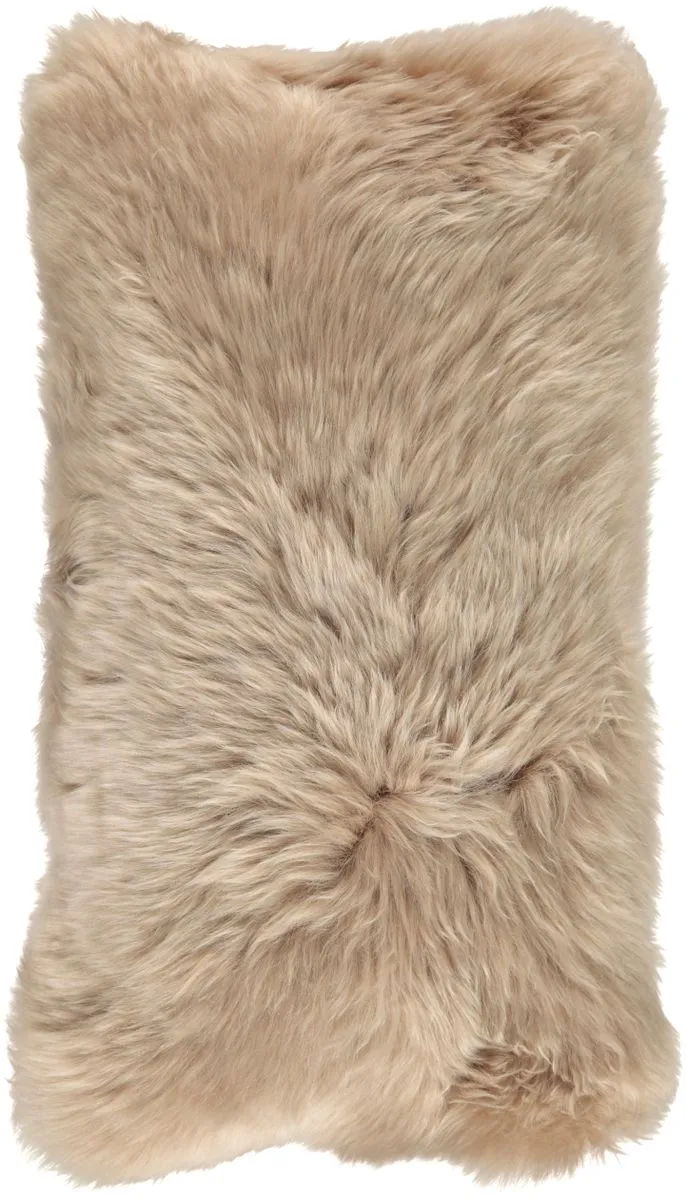 Long-Wool Sheepskin Cushion | 28x56 cm