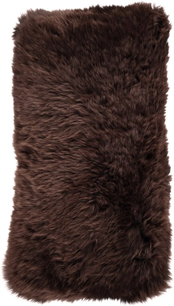 Long-Wool Sheepskin Cushion | 28x56 cm