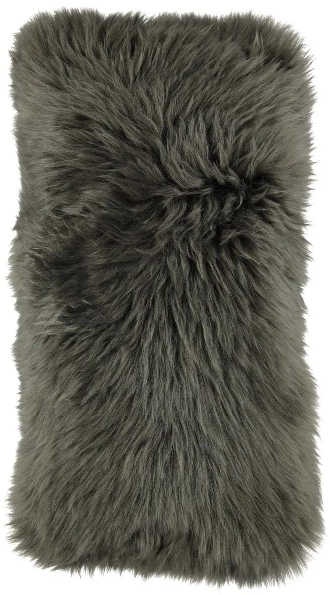 Long-Wool Sheepskin Cushion | 28x56 cm