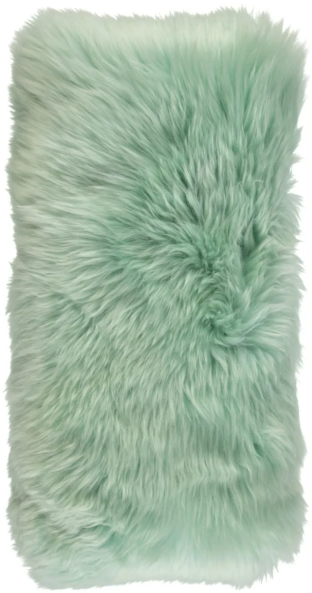 Long-Wool Sheepskin Cushion | 28x56 cm