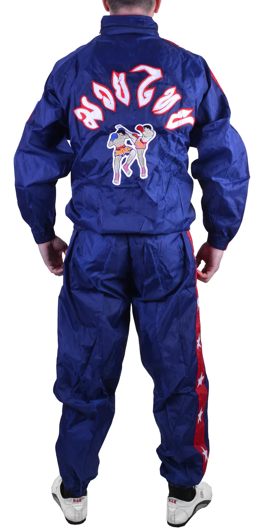 MAR-442 | Blue & Red Thai Boxing Tracksuit