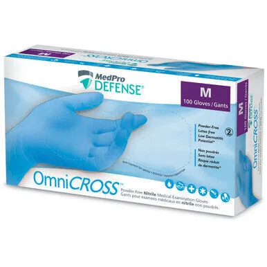 MedPro Defense OmniCROSS Nitrile Powder-Free Exam Gloves