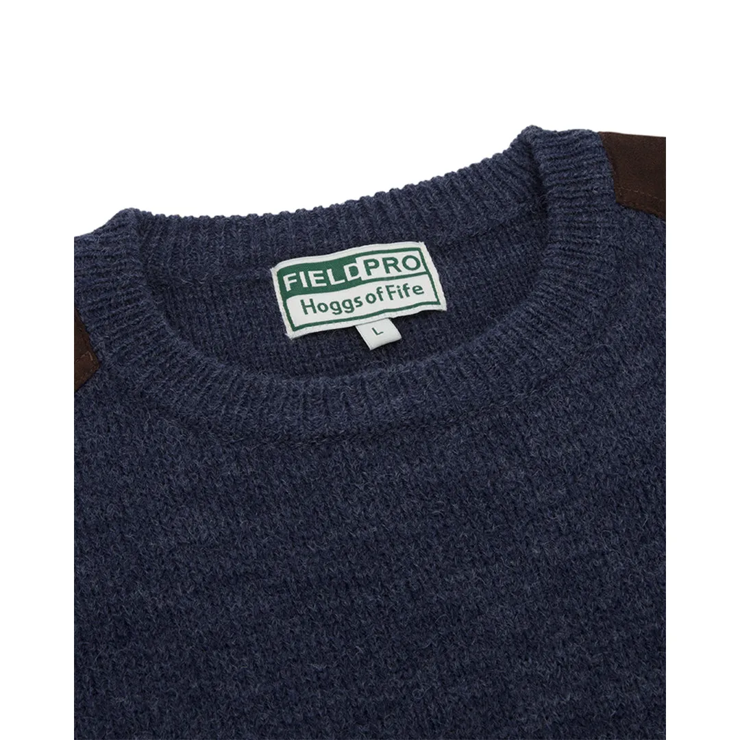 Melrose II Crew Neck Pullover - Storm Blue by Hoggs of Fife