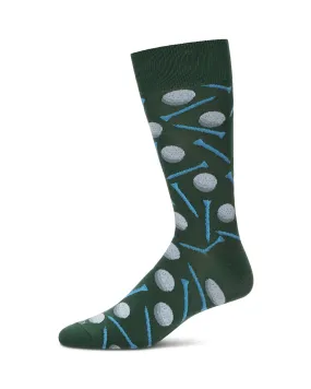 Men`s Bamboo Crew Socks - Golf