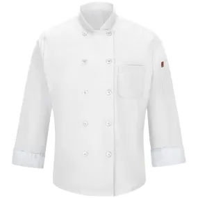 Men's Chef Coat with OilBlok   MIMIX 042X - White